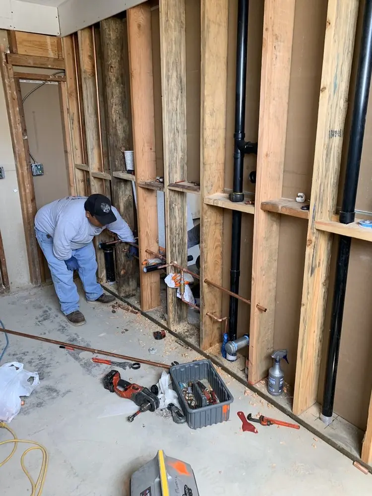Commercial rough-in plumbing for Gas Line Repair in Artanna